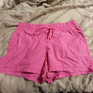Women's Pink Reebok Athletic Running Shorts Size M